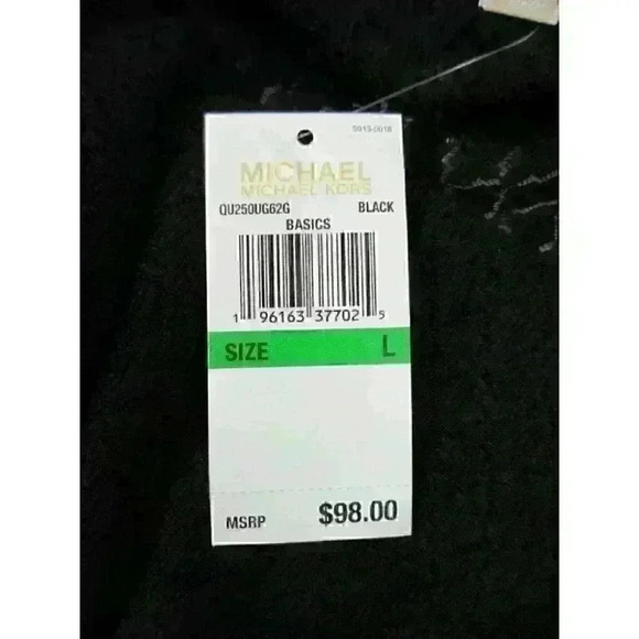 NEW! MICHAEL Michael Kors Women's L Ruffle Off-the-Shoulder Top In Black NWT $98 - Picture 2 of 4